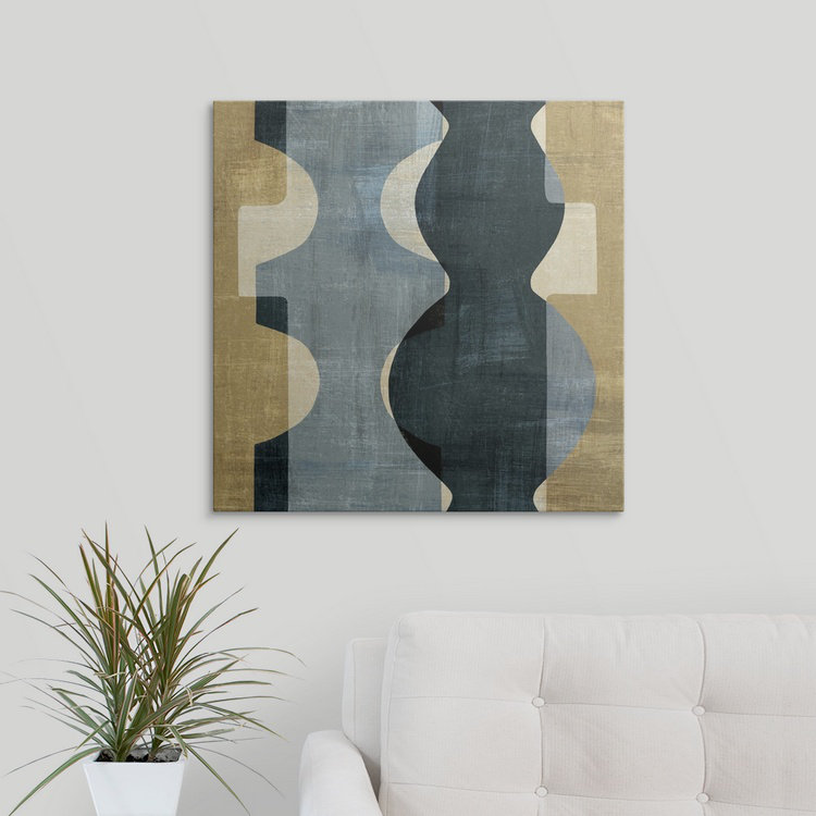 « ii », impression Geometric Deco, H 24 po x l 24 po x P 1,5 po, Toile