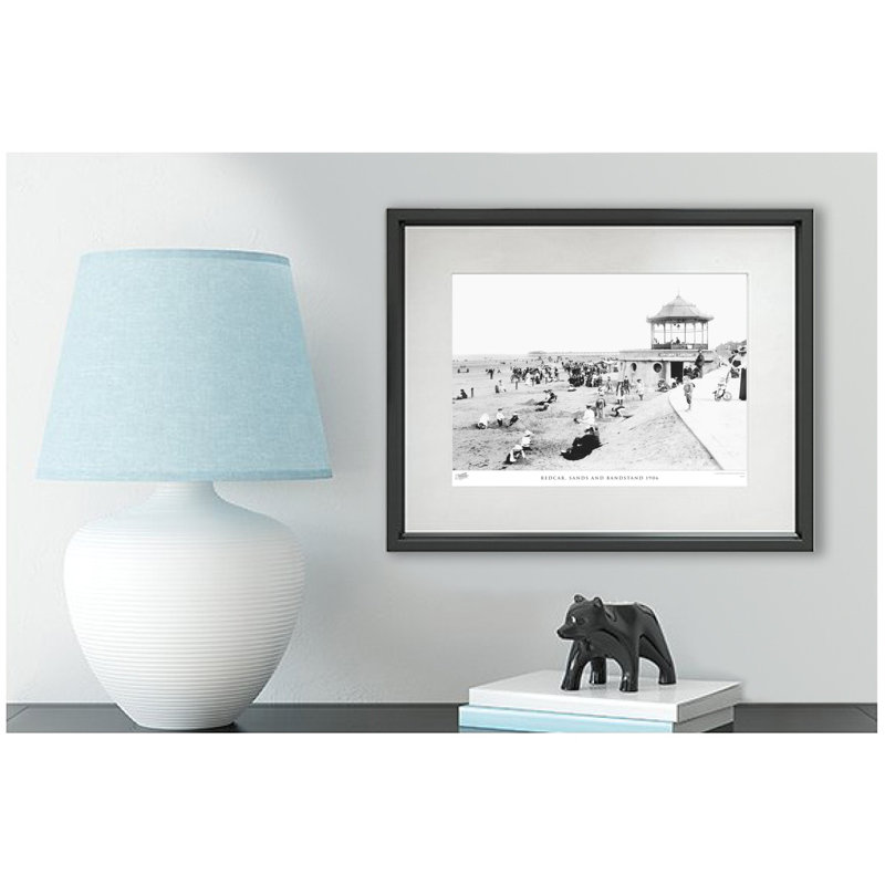 Redcar, Sands And Bandstand 1906 - Single Picture Frame Print, 45cm H x 60cm W x 2.3cm D
