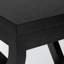Table d'appoint, côté, bout, support à plante, carré, salon, chambre à coucher, stratifié noir, transitionnel-1954667829