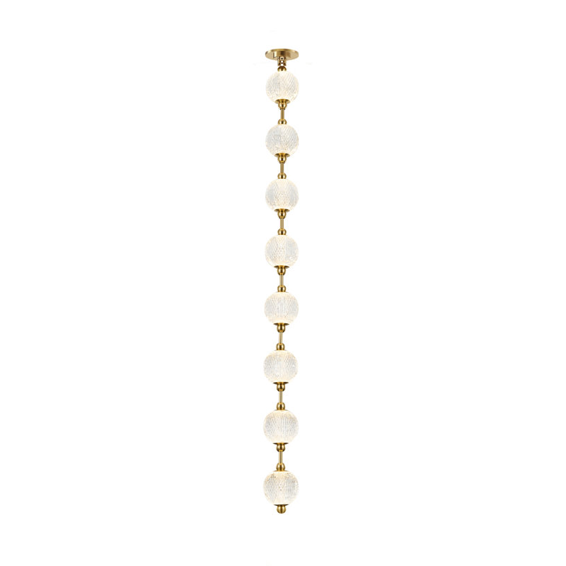 Marni 8 - Light Pendant, Natural Brass