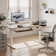 Inbox Zero Marquasha L Shaped Standing Desk with Monitor Stand & LED Strips, Dual Motor