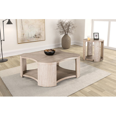 Table basse moderne 42,4 ", chêne
