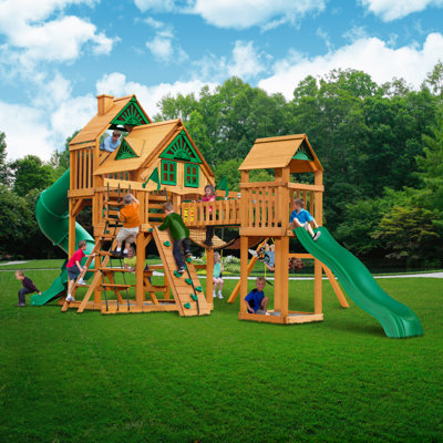 Treasure Trove I Wooden Swing Set - Professional Installation Available