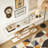 4-Tier Console Table Sofa Table Accent Table with Storage Shelves