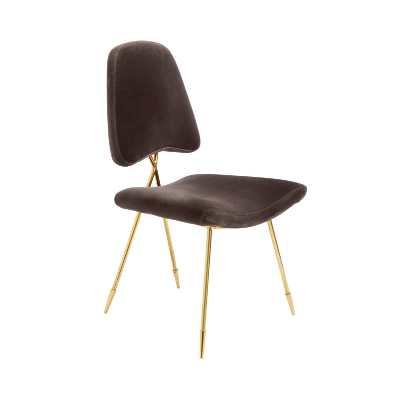Maxime Dining Chair, 100% Cotton Rialto Charcoal