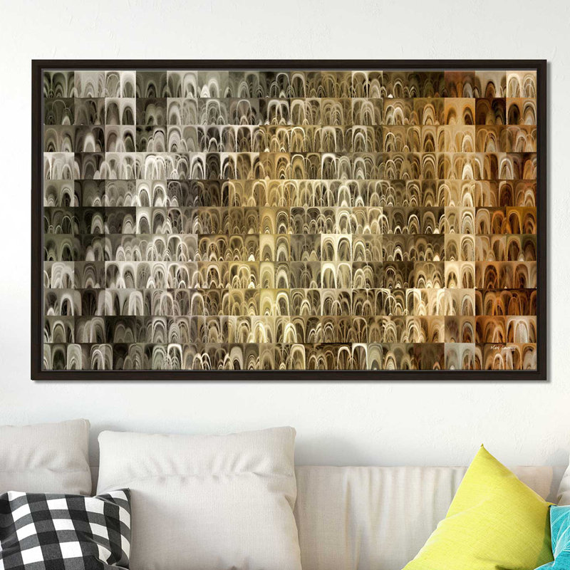 « veuillez priant pour moi », reproduction d’art, H 21,5 po x l 33,5 po x P 2 po, Cadre flottant espresso