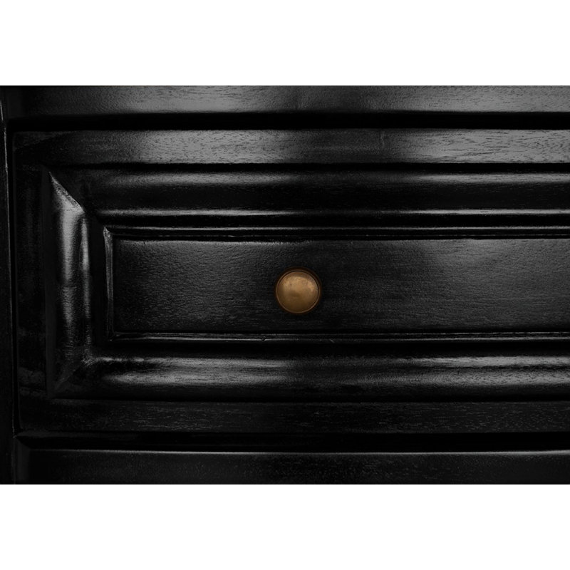 Lauren 3 - Drawer Dresser, Hand Rubbed Black