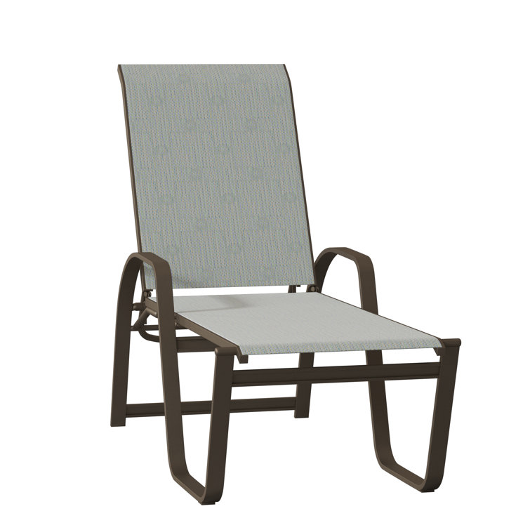 Holna Outdoor Rust-Resistant Metal Chaise Lounge