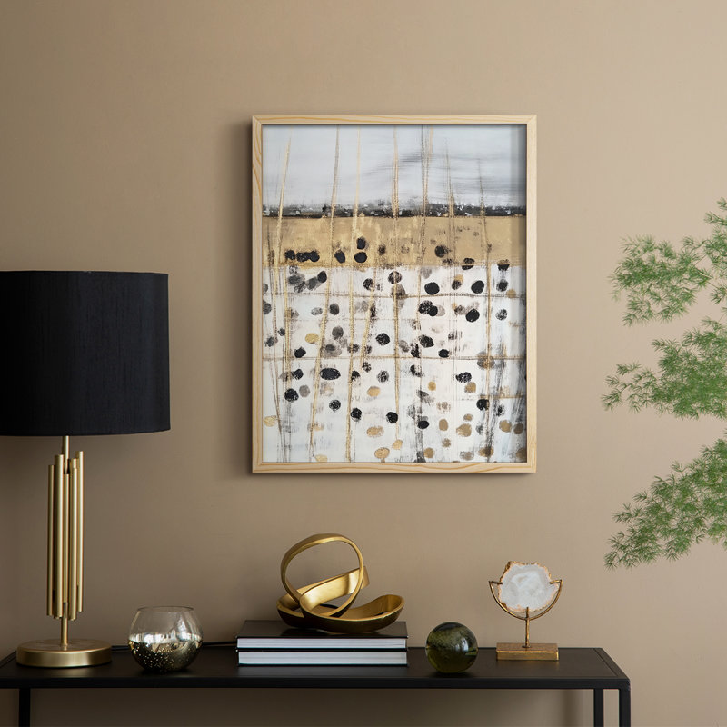 ABSTRACT Series CMXIV, reproduction encadrée - bois massif, 30" H x 24" W