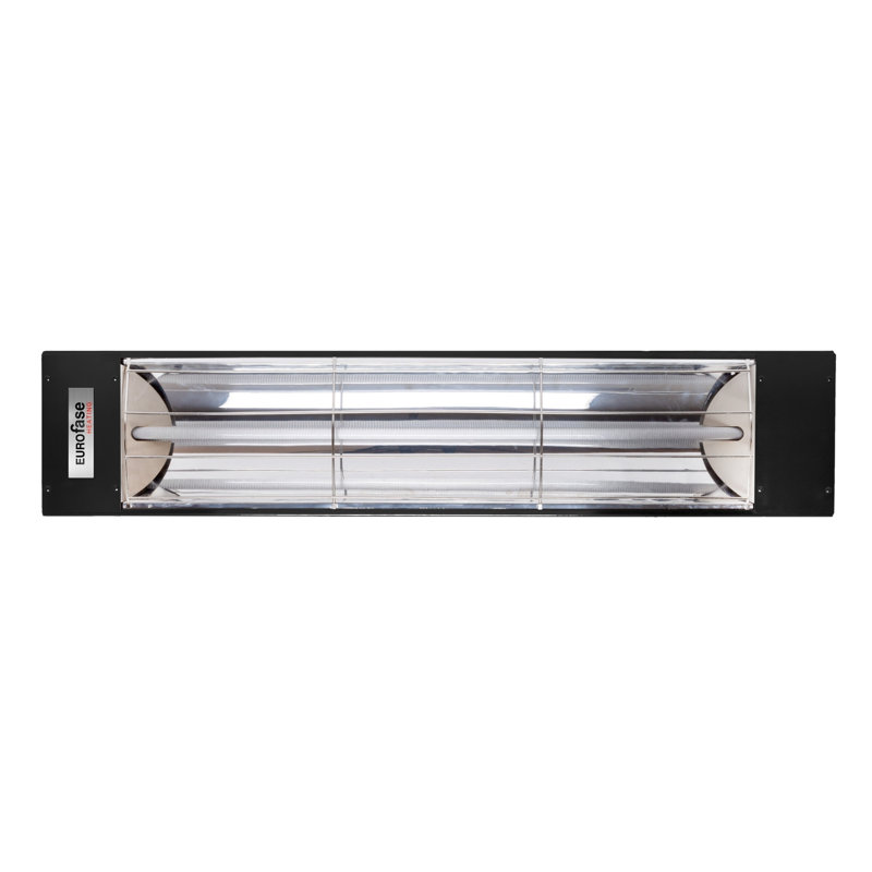 Chauffe-terrasse électrique à élément simple 39 watts Eurofase 2000 Watts, Noir mat