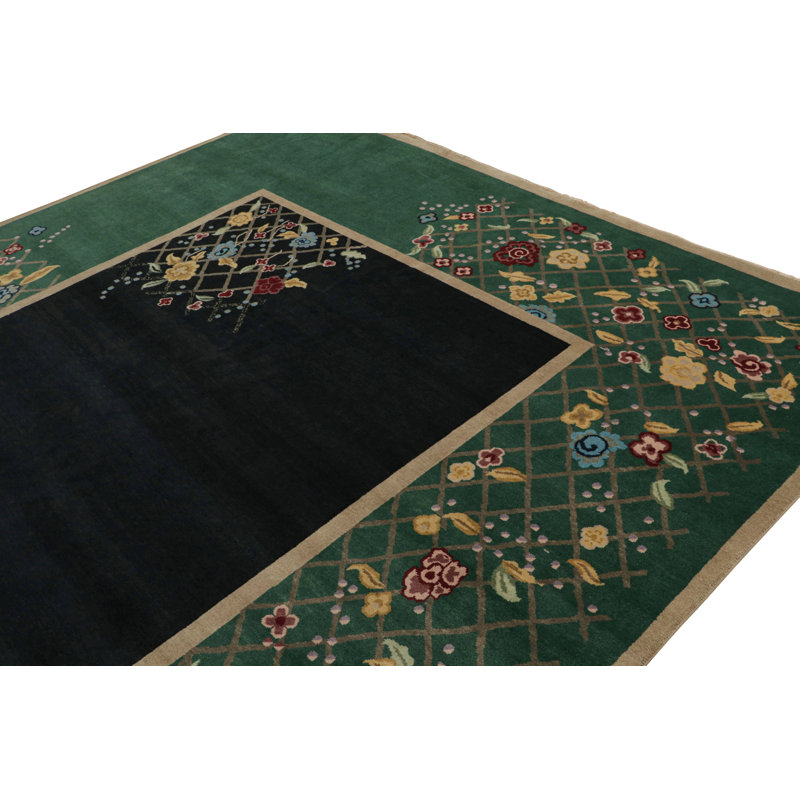 One-of-a-Kind Hand Knotted Area Rug, Rectangle 9'10" x 14'