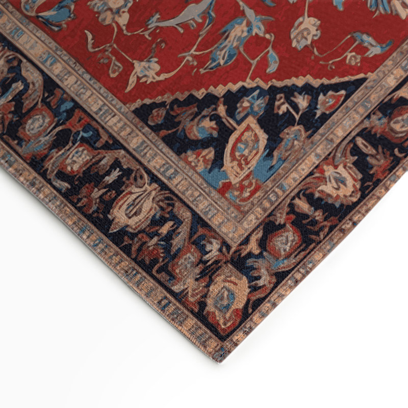 Persian Brown Indoor and Outdoor Area Rug, Rectangle 3' x 5'