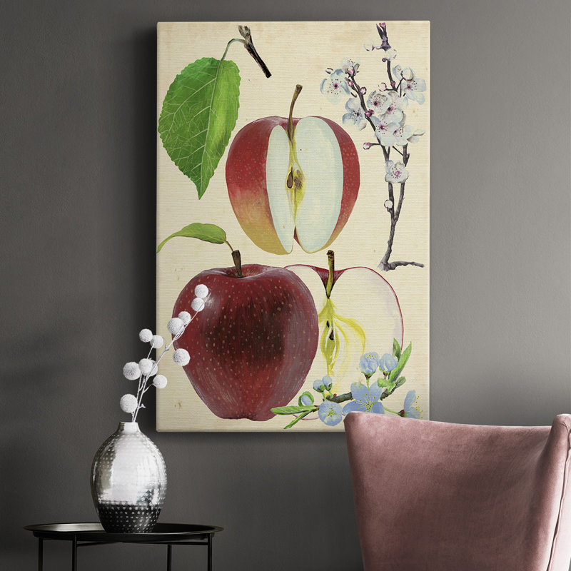 «Apple and Blossom Study II», impression sur toile tendue, H 18 po x l 12 po x P 1 po