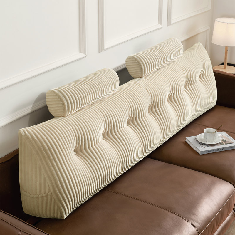 Tête de lit Comfort Comfort, Crème, Très grand (l 75,98 po x H 19,69 po)