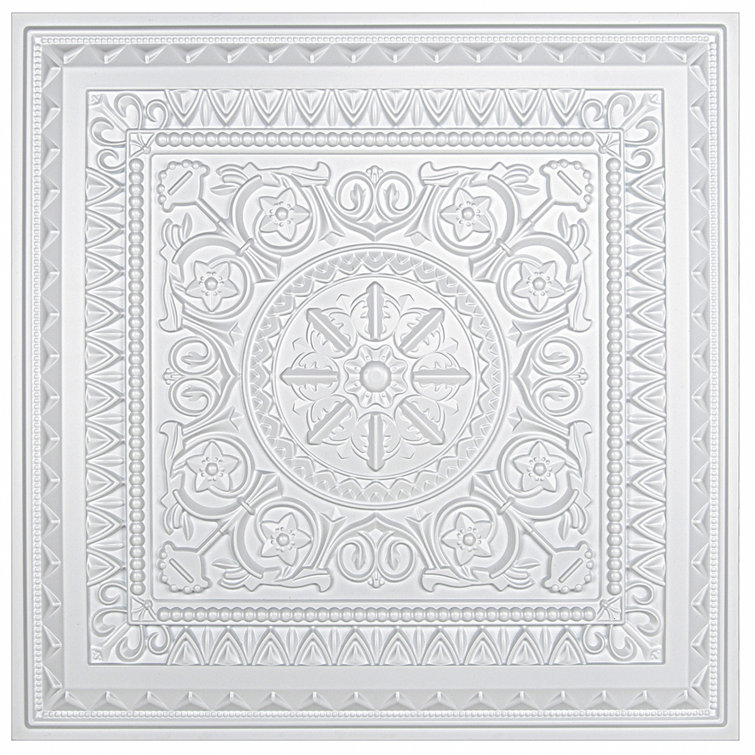 23.6'' L x 23.6'' W Textured PVC Drop-In Ceiling Tile