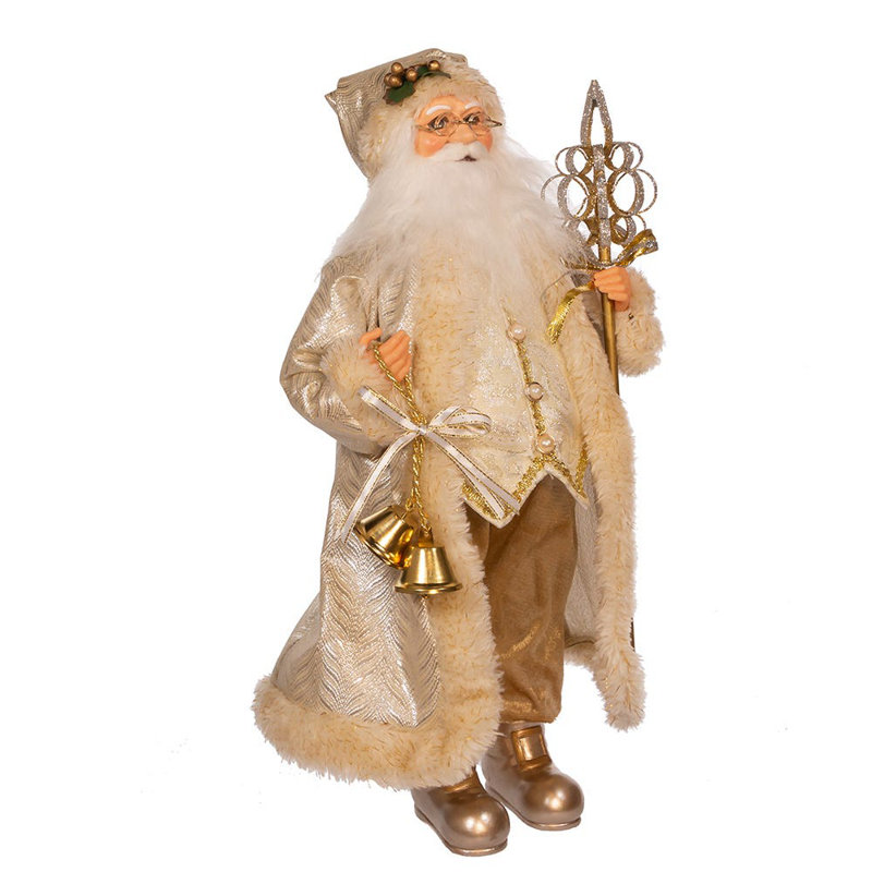 Père Noël clair avec personnel et clochettes