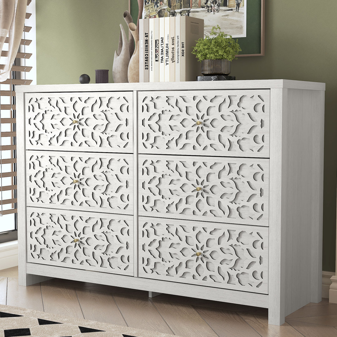 Lukasik 45.4" 6 Drawer Dresser