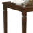 5Pc Transitional Style Dining Furniture Set Table And 4X Side Chairs Fabric Upholstered Seat Espresso Finish Wood (Dining Set)