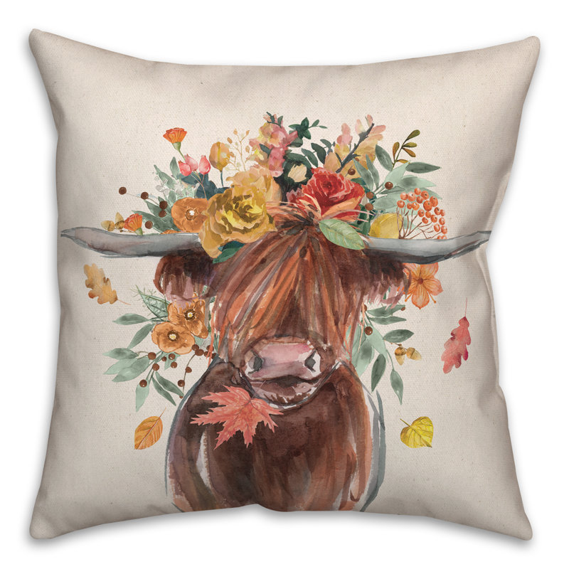  Polyester Throw Pillow, 16" x 16"