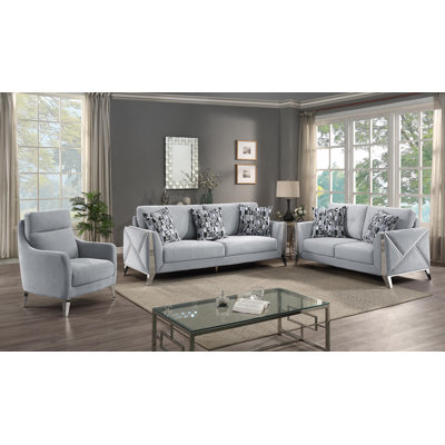 Hiep 3 - Piece Velvet Living Room Set