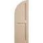 Timberthane deux panneaux plats égaux avec quarts de rideaux en faux arche (par paire)-64351038-64351060-64351039