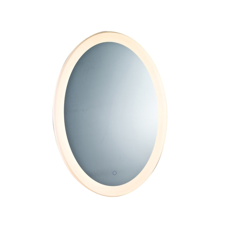 Silver Mirror With LED Lighting
