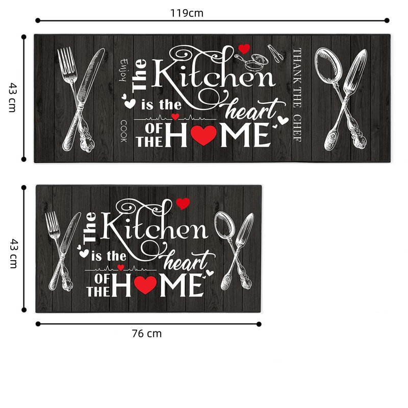 Polyester Non-Skid Kitchen Mat