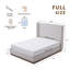 Hosford Upholstered Wingback Bed / Upholstered Wood Base Platform Bed / 52.5" High Headboard / Minimalist / Rusticity / Full /