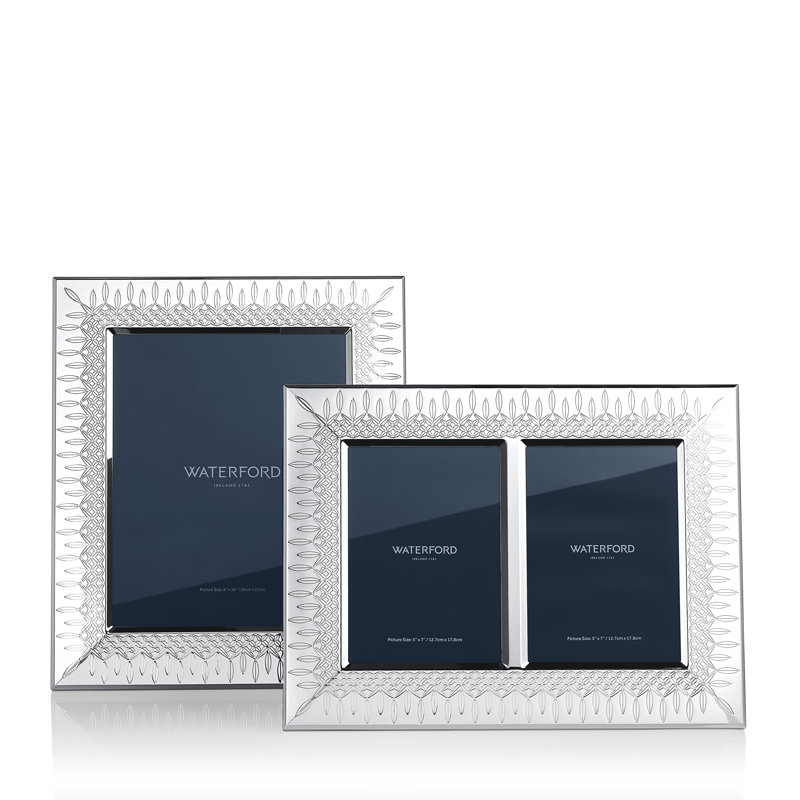 Lismore Silver 5x7in Double Photo Frame
