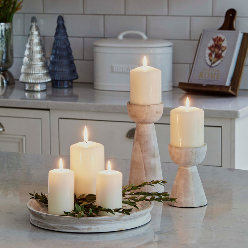 Wood Tabletop Pillar