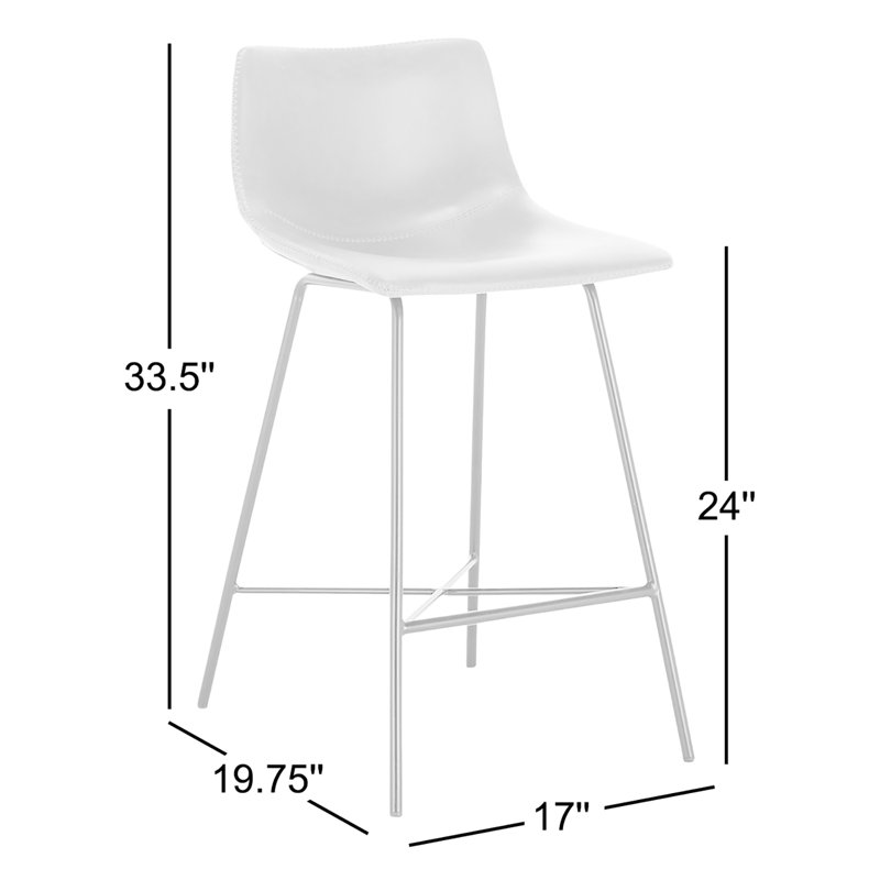 Paxton 24" Counter Height Stool, Gray