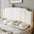 Modern Velvet Upholstered Platform Bed With Curved Headboard,Charging Station-8408248-8408250