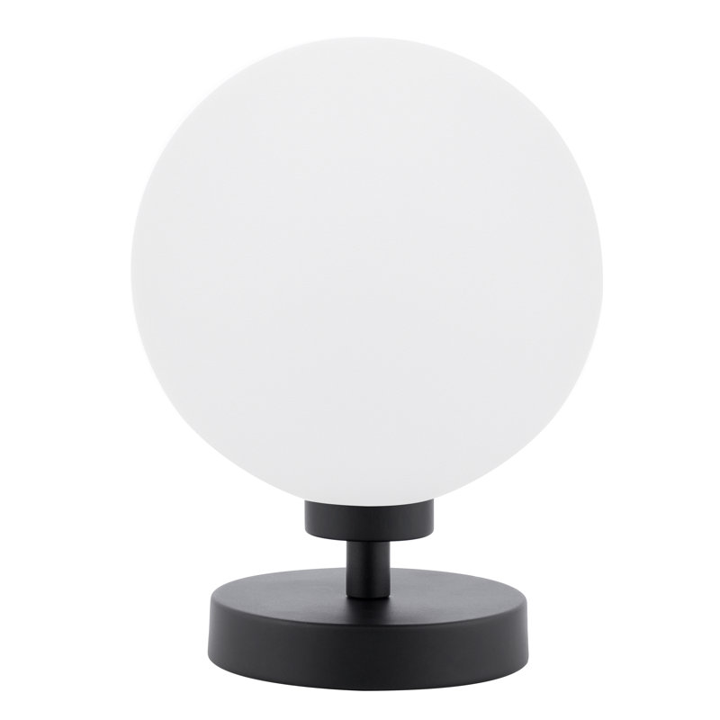 Metal Table Lamp Lamp, Black, 21 cm H x 15 cm W x 15 cm D