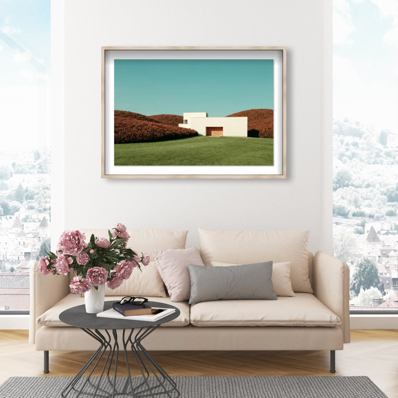 Surreal Architecture Print by Oliver Gal, 46.5"H x 31.5"W, Natural Oak Shadowbox
