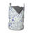 Ebern Designs Cartoon Laundry Bag 2-Pack Geometry Chemistry Theme 13"x19" Blue and Ivory