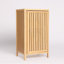 Armoire de rangement de salle de bain en bambou, armoire de plancher autoportante avec porte et tablette pour salle de bain, salon, chambre à coucher, couloir, cuisine