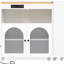 30.73 " W Kitchen Island Set