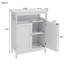 Armoire de rangement pour salle de bain avec portes à double volet