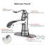 Single Handle Stainless Steel Bathroom Sink Faucet