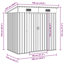 Remise de rangement traditionnelle en acier l 6,23 pi. X P 4,07 pi. Dasheil-1010179752