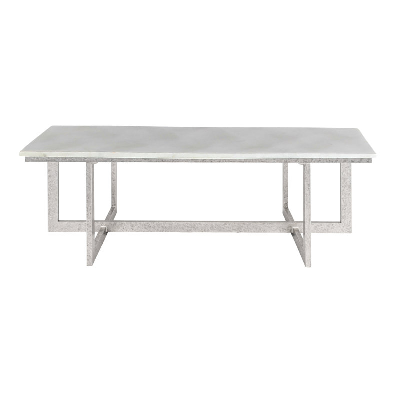 Chicago Frame Coffee Table, Light Gray, Royal Silver