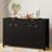 Lateasa Fluted Sideboard with Drawers, Doors & Adjustable Shelves-114114612