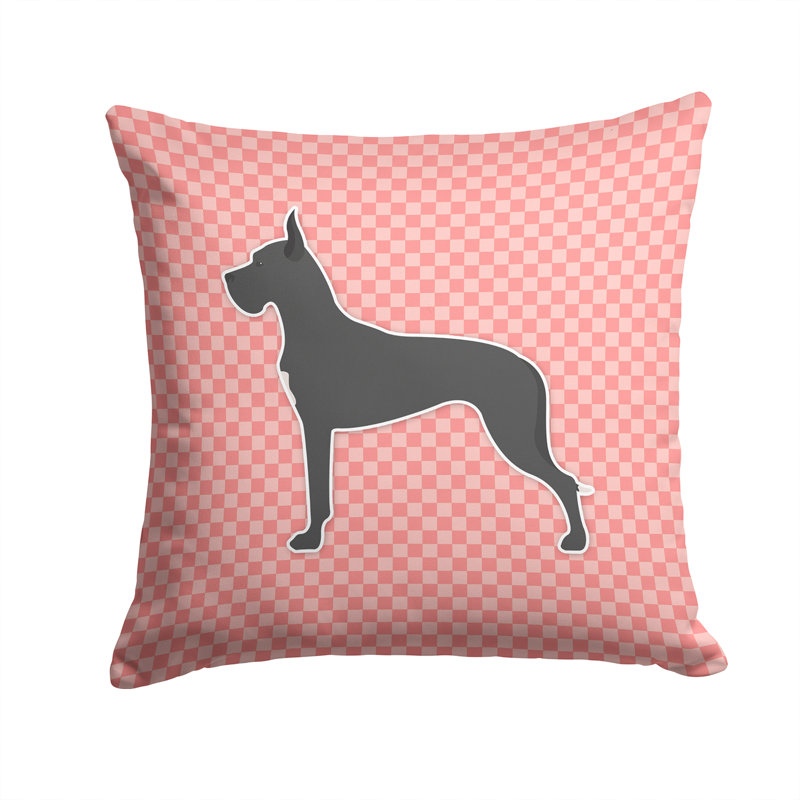 Coussin décoratif intérieur/extérieur magnifique, H 14 po x l 14 po x P 3 po, Rose