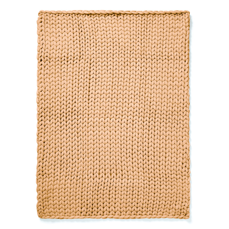 Jeté tissé chameau Donna, Chameau