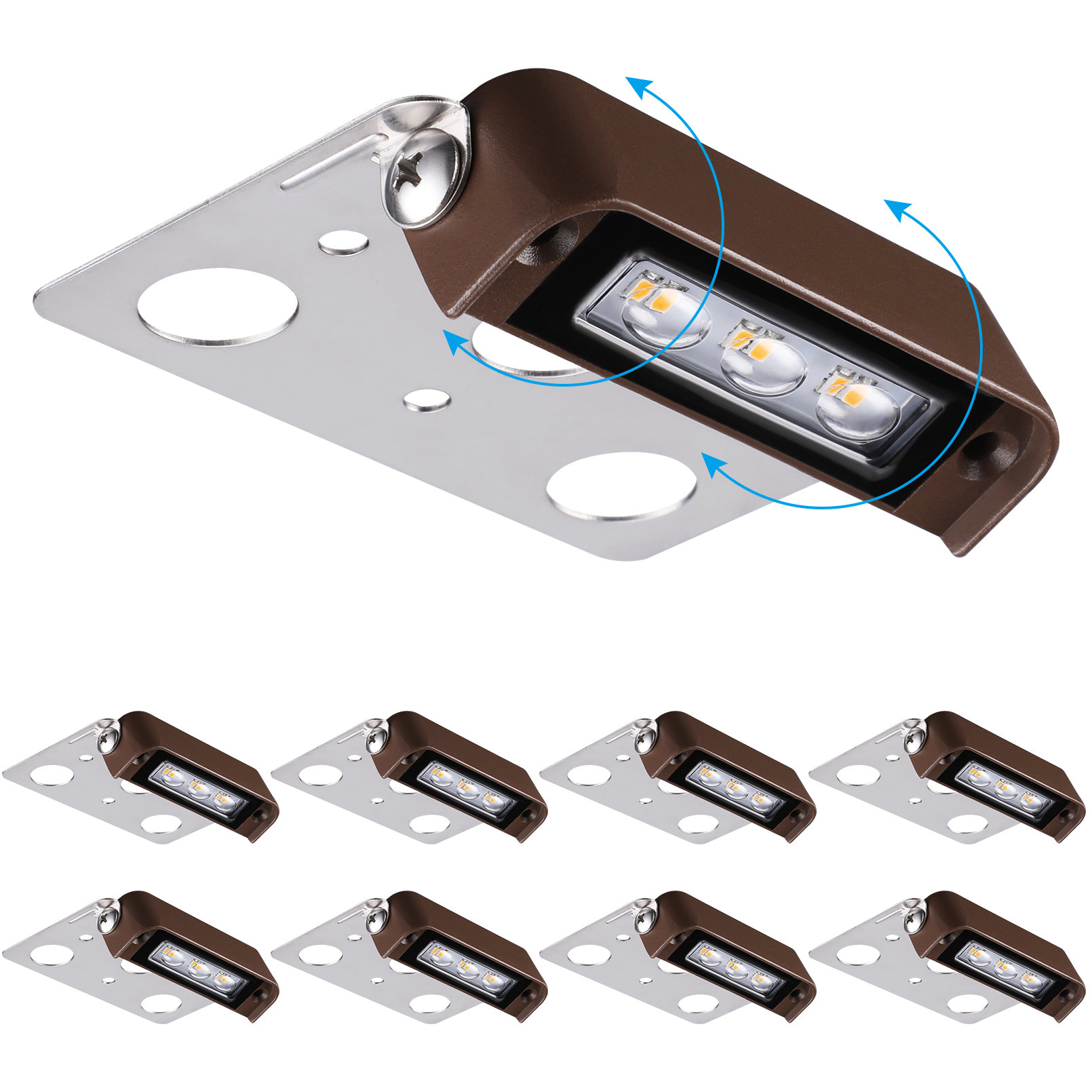 LEONLITE Angolo Inch LED Retaining Wall Lights Swivel, 12V Low Voltage Landscape  Paver Light  Reviews Wayfair