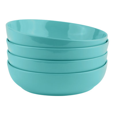 Bols à pâtes en céramique kook, bleu marine, 40 oz, ensemble de 4