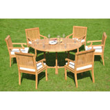 Bradyn Outdoor 5 - Piece Teak Dining Set