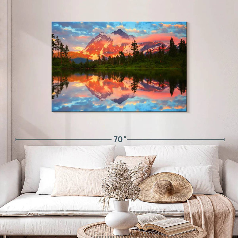 Alvord Shuksan montagne et lac, H 30 po x l 45 po