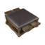 Table basse multifonctionnelle à finition traditionnelle avec 4 tiroirs de rangement et une tablette spacieuse, meubles de salon en bois durable