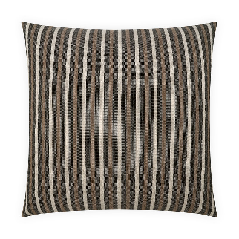 Harrison Square Pillow Cover & Insert, Square 20", Black